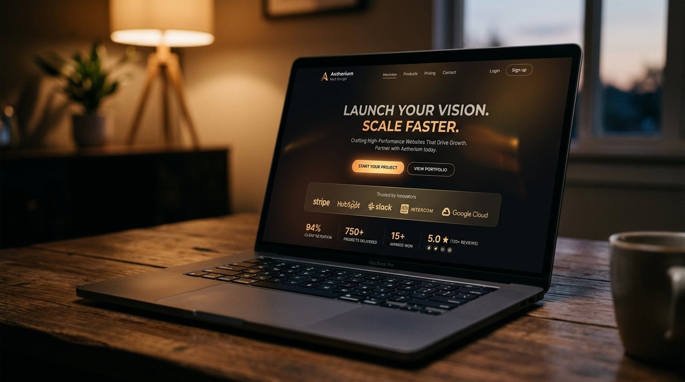 Call to action and conversion proof layout